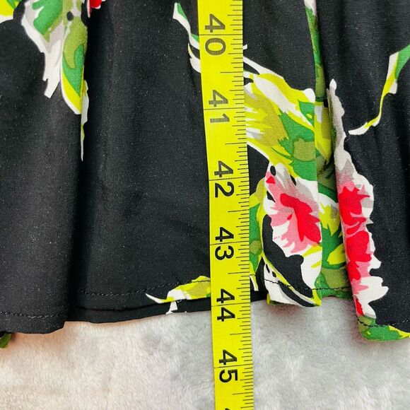 Trashy Diva Pinup Dress Womens 14 Floral Retro Deck of Cards Ace Queen of Hearts - Picture 10 of 10